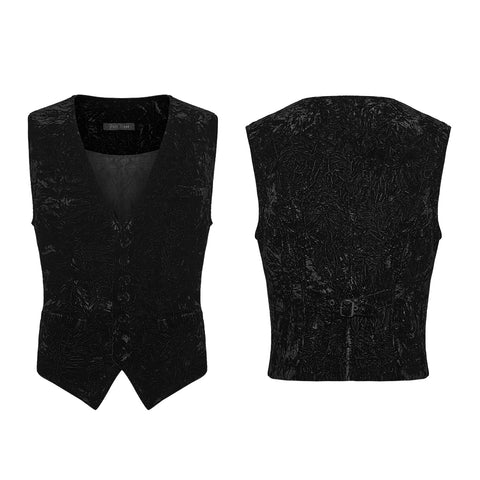 Goth Retro Velvet Waistcoat