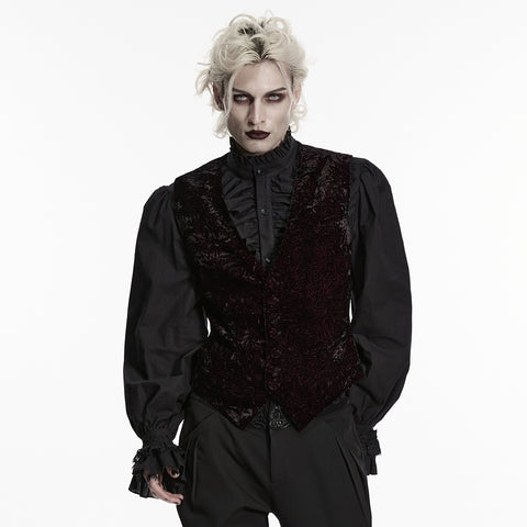 Goth Retro Velvet Waistcoat