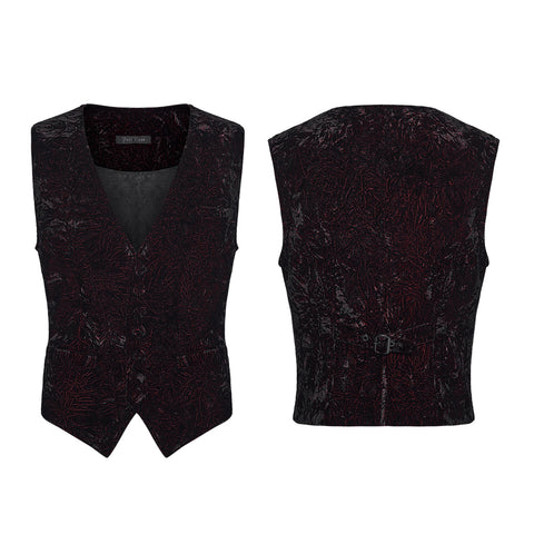 Goth Retro Velvet Waistcoat