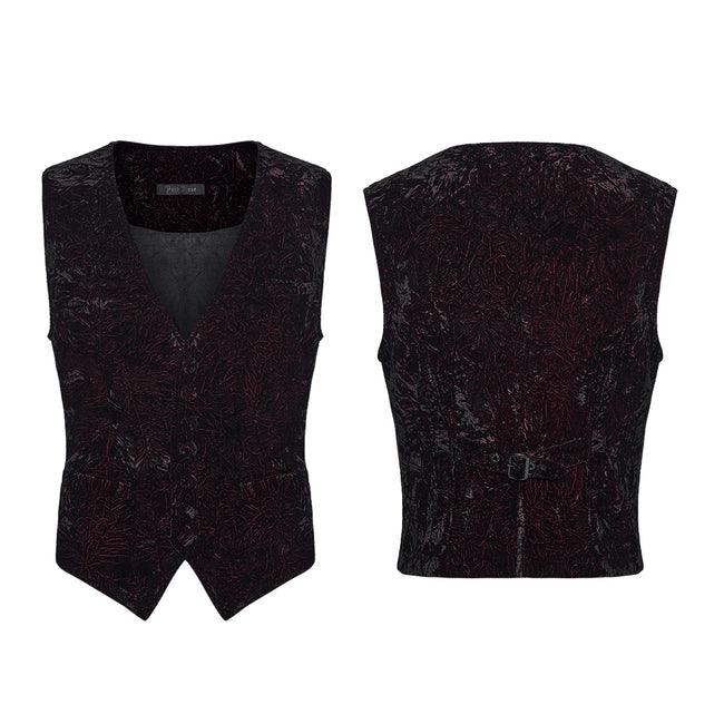 Goth Retro Velvet Waistcoat