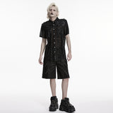 Punk visual mesh shirt