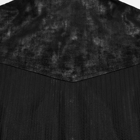 Punk visual mesh shirt
