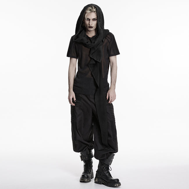 Wasteland hooded vest one-piece sleeveless cape