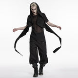 Wasteland hooded vest one-piece sleeveless cape