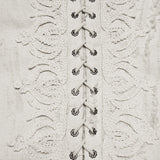 Goth distressed cotton and linen shirt