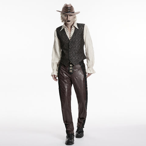Goth Retro Jacquard Waistcoat