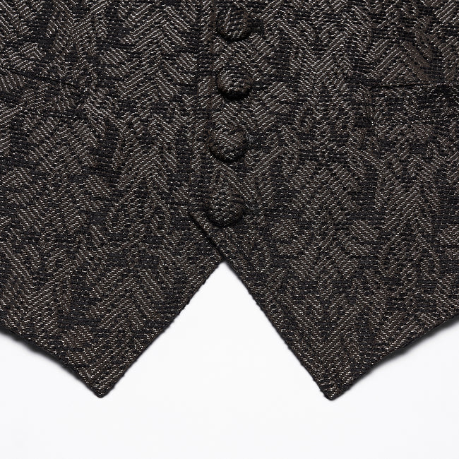 Goth Retro Jacquard Waistcoat