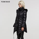 Gothic fly-sleeve down jacket