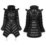 Gothic fly-sleeve down jacket