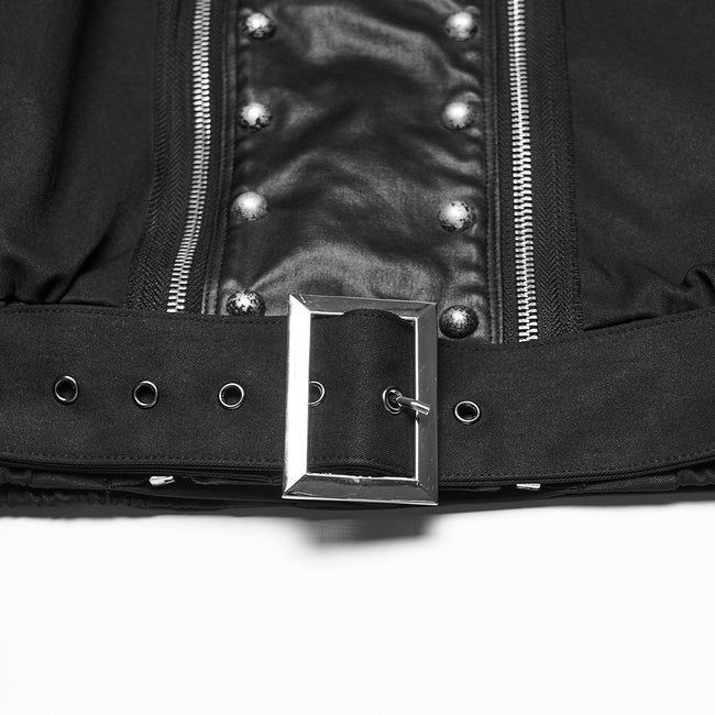 Punk military style short jacket