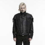 Punk military style short jacket