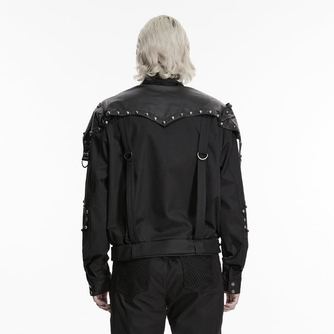 Punk military style short jacket
