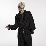 Gothic retro shirt with bubble sleeves