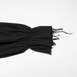 Gothic retro shirt with bubble sleeves