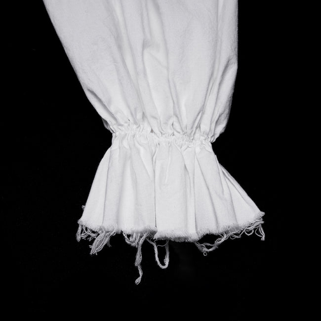Gothic retro shirt with bubble sleeves