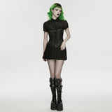 Punk personality mesh shirt