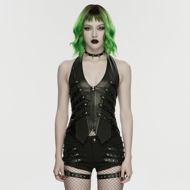 2026 Punk halter neck vest