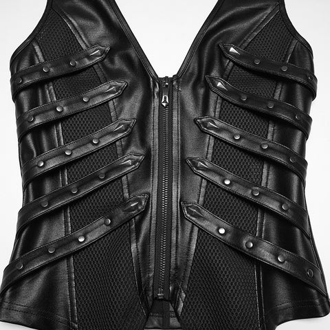 2026 Punk halter neck vest