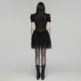Goth Layered Skirt Vest