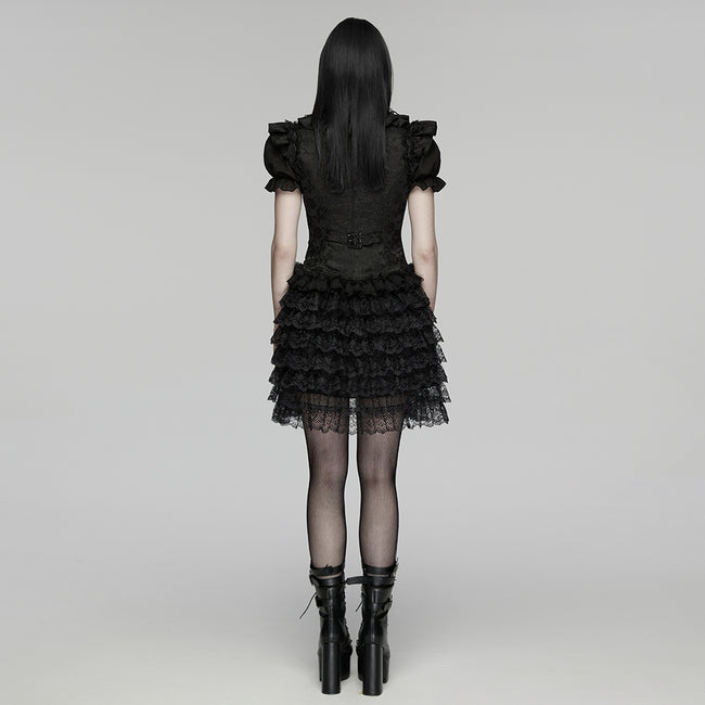 Goth Layered Skirt Vest