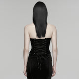 Goth embroidered corset