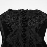 Goth embroidered corset