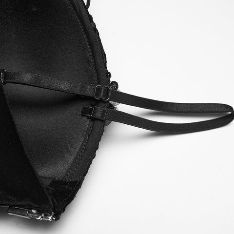 Goth embroidered corset