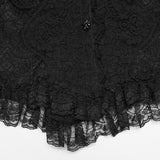 Goth short sleeve lace shirt