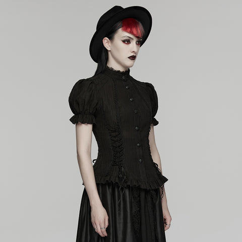 Goth textured classical shirt