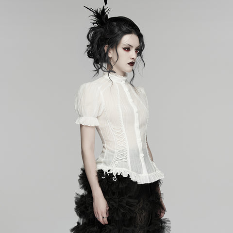 Goth textured classical shirt