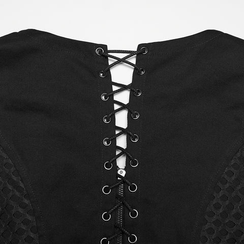 Punk hollow split vest
