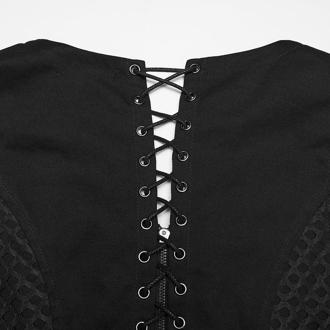 Punk hollow split vest