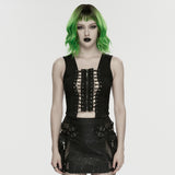 Punk hollow split vest