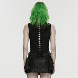 Punk hollow split vest