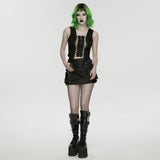 Punk hollow split vest