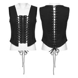 Punk hollow split vest