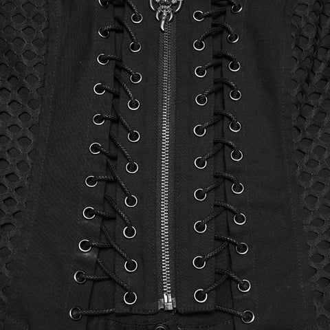 Punk hollow split vest