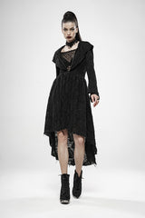 Dark Witch Mid-length Cardigan with Hood