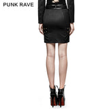 Delicate Uniform Military Warrior Wrapped Half Punk Skirt