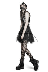 Punk Dark Evil Demon Hood With Drawstring Mask Personality Accessories