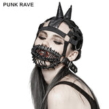 Punk Dark Evil Demon Hood With Drawstring Mask Personality Accessories