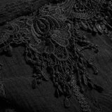 Asymmetric Hem Square Collar Feminine Gothic T-shirts