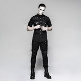 Handsome Military Short Sleeve Punk Shirts