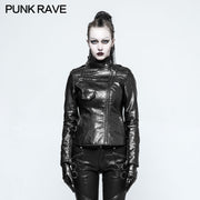 MotorcycleSlim-fitting Leather Punk Jacket For Women