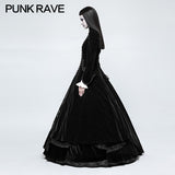 Galace Swallow Tail Long Gothic Dresses Slim And Elegant Style Women's Dresses