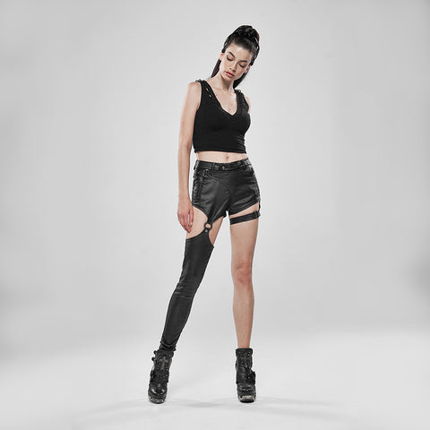 Punk future warrior asymmetrical pants