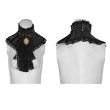 Black Dual-use Lace Punk Accessories Necktie For Women