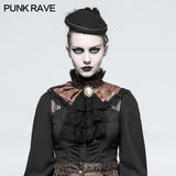 Black Dual-use Lace Punk Accessories Necktie For Women