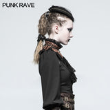 Black Dual-use Lace Punk Accessories Necktie For Women