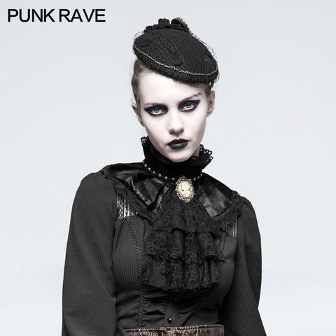 Black Dual-use Lace Punk Accessories Necktie For Women